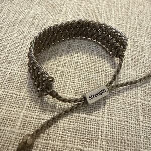 Wakami Strength braided Bracelet Ethically Handcrafted 10% Donated To Charity